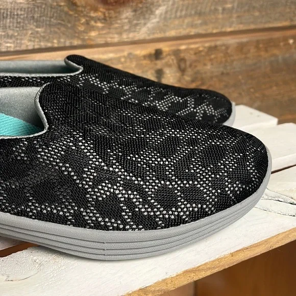 Vionic Hydra 331 Sneakers Womens 7.5 Black Aqua Blue Advanced Motion Shoes EUC - Picture 3 of 9